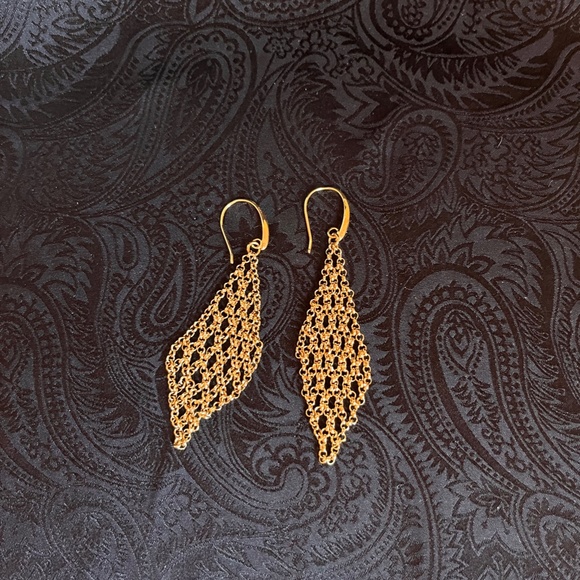 Diane Von Furstenberg Gold and Black Earrings - Picture 2 of 7